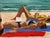 Figurative Three Girls on a Beach For Sale - Image 3 of 6