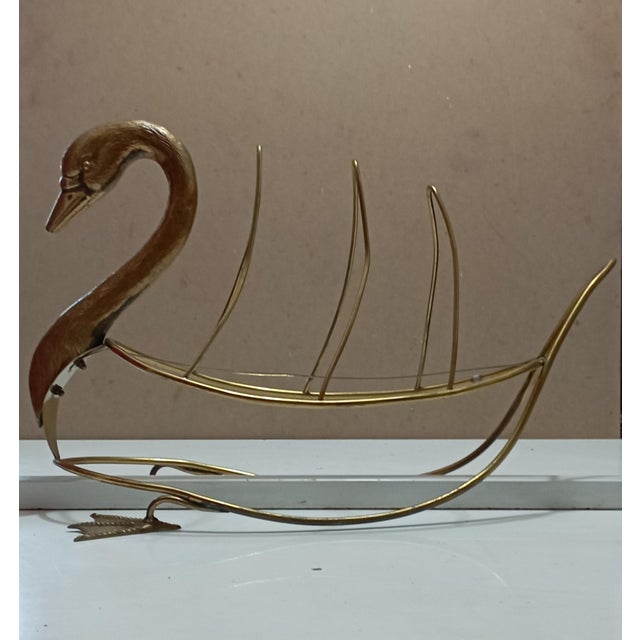 Swan Magazine Holder from Maison Jansen For Sale - Image 11 of 18