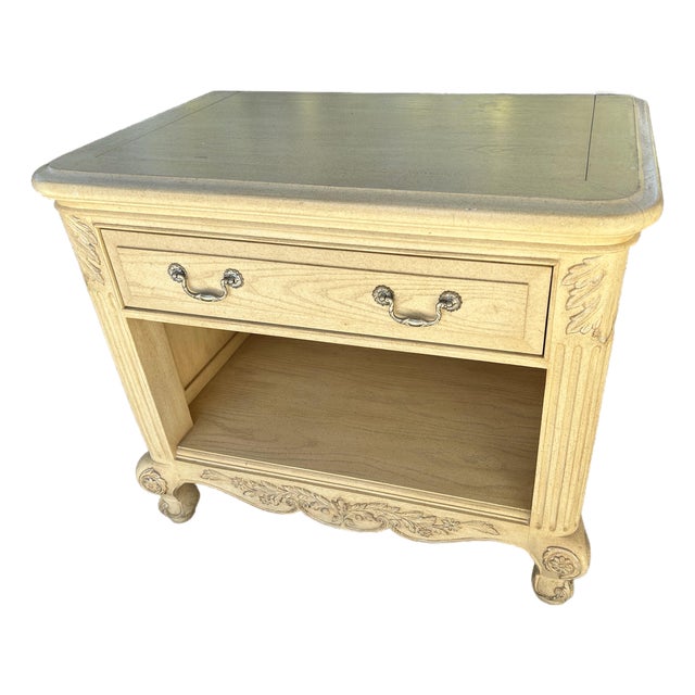 Marge Carson French Style Nightstand. For Sale