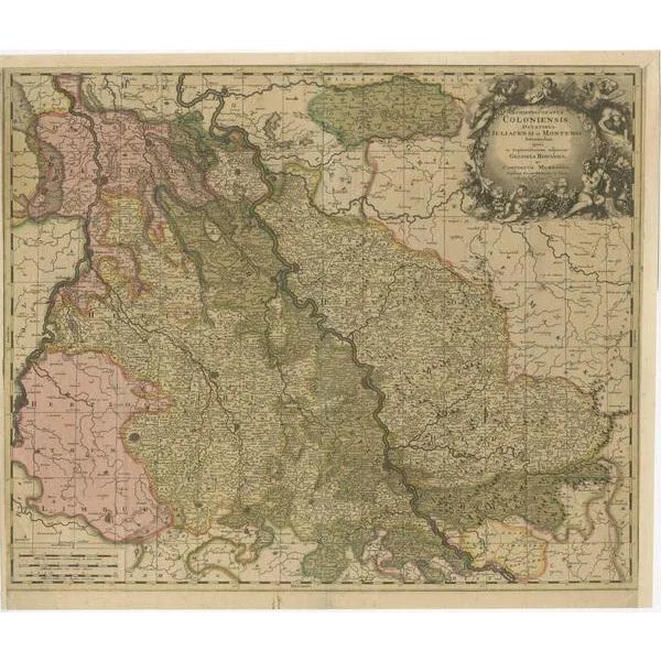 Antique Map of Cologne For Sale - Image 3 of 6