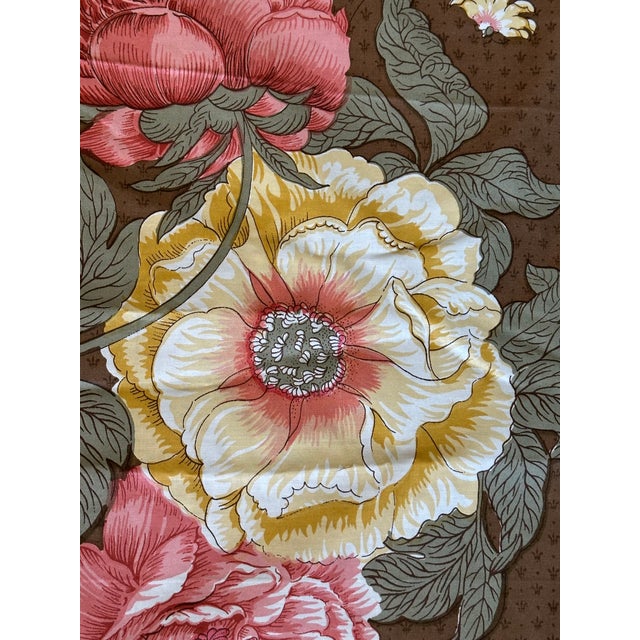 Vintage 1980s Floral Chintz Fabric For Sale - Image 9 of 13