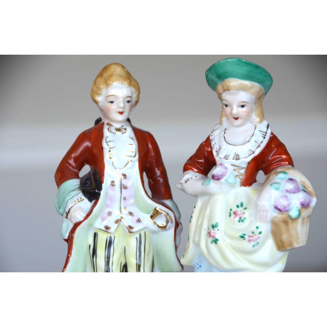 Vintage Hand Painted Made in Occupied Japan Colonial Porcelain Figurines a Pair Chairish