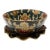 Vintage Famille Noire Hand Painted Enamel Satsuma Ware Bowl & Scalloped Edge Plate From China For Sale