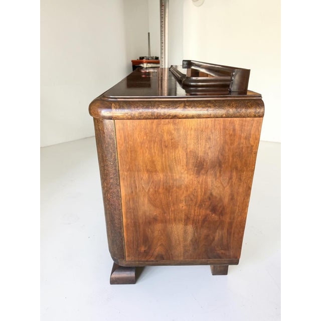 Art Deco Sideboard in Burl Walnut, 1930 For Sale - Image 13 of 18