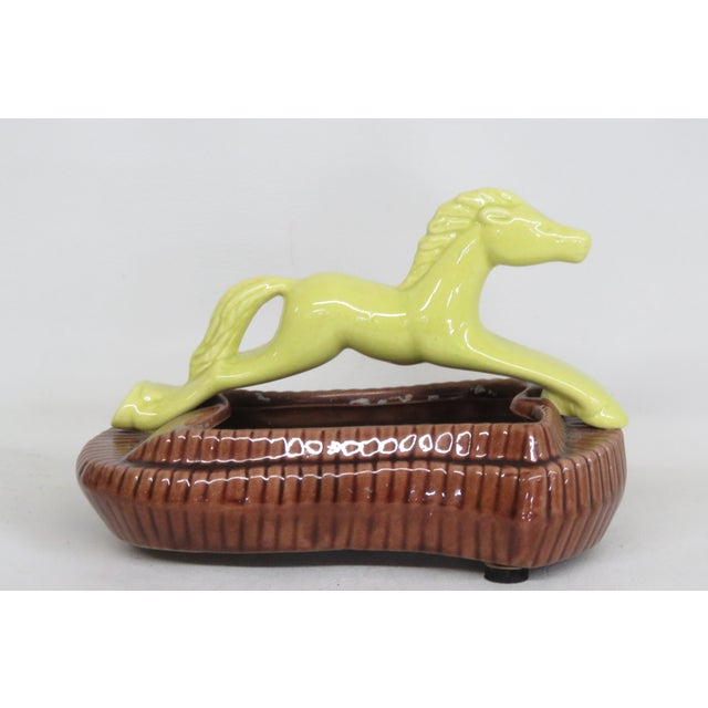 This gorgeous Planter is made out of ceramic, it has a lovely vintage mid century modern design with a very unique...