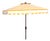 Ramona 9 Ft Crank Umbrella, Yellow Stripe/Brown Pole For Sale