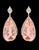 Gemstone 200 Carat Natural Morganite and Diamond Cocktail Earring and Pendant Set 18K PG For Sale - Image 7 of 18