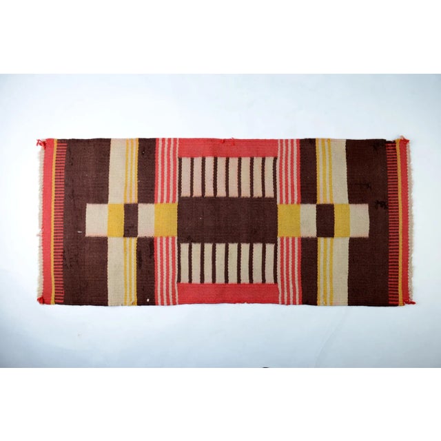 Brown Rugs by Antonin Kybal for Krásná Jizba, 1940s, Set of 2 For Sale - Image 8 of 10