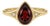 Garnet & Cubic Zirconia Statement Ring, Wedding Engagement Ring for Woman Us 7 For Sale
