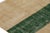 Traditional Vintage Zeki Müren Rug, Beige With Green Striped Minimalist Design - Rug & Kilim For Sale - Image 3 of 7