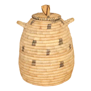 Lidded African Basket From the 1980s