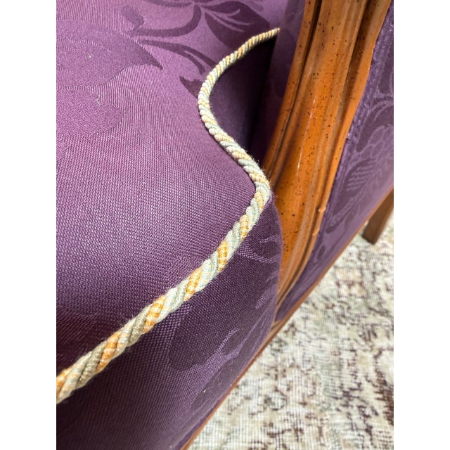 French Provincial Wing Back Chair For Sale - Image 9 of 12