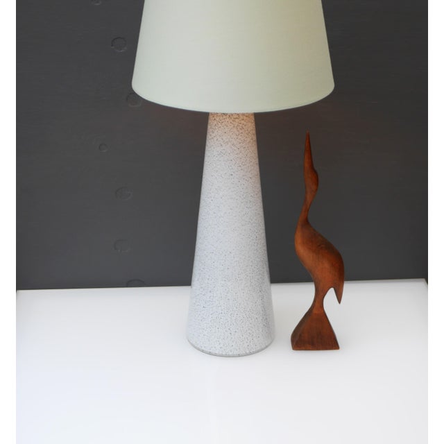 Mid-Century Modern Scandinavian Glass Art Table Lamp attributed to Bengt Orup for Hyllinge Glasbruk, Sweden, 1970s For Sale - Image 13 of 14