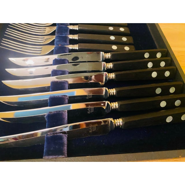 Metal Set of 12 Pieces Waltcraf Cutlery For Sale - Image 7 of 7