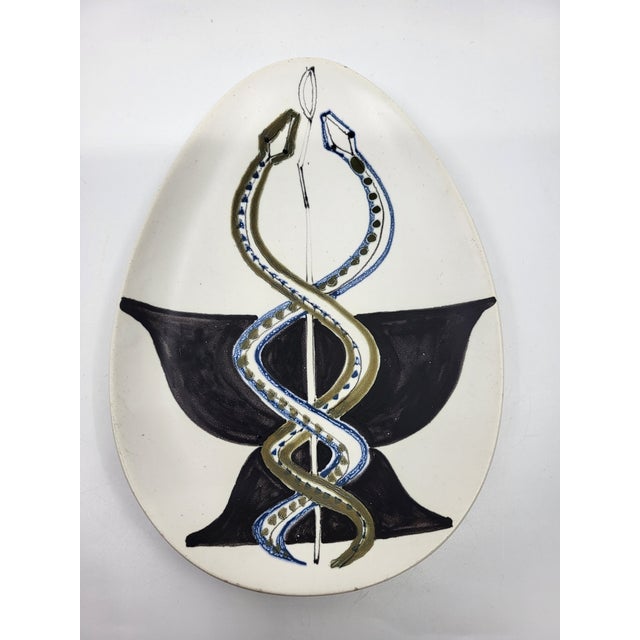 Vintage French Ceramic Trinket Tray by Roger Capron, 1950 For Sale - Image 6 of 14