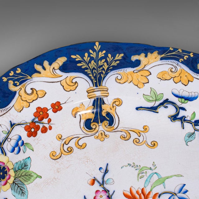 White Antique Game Plate, English, Ceramic, Meat Serving Platter, Poultry, Victorian For Sale - Image 8 of 9