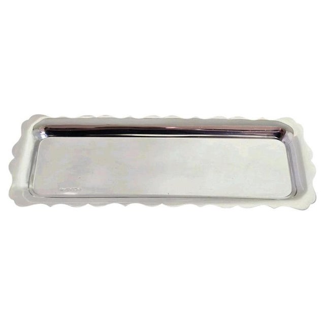 A vintage sterling silver trinket dish or pen tray by Francis Howard Ltd, hallmarked Sheffield 2000 with the special...