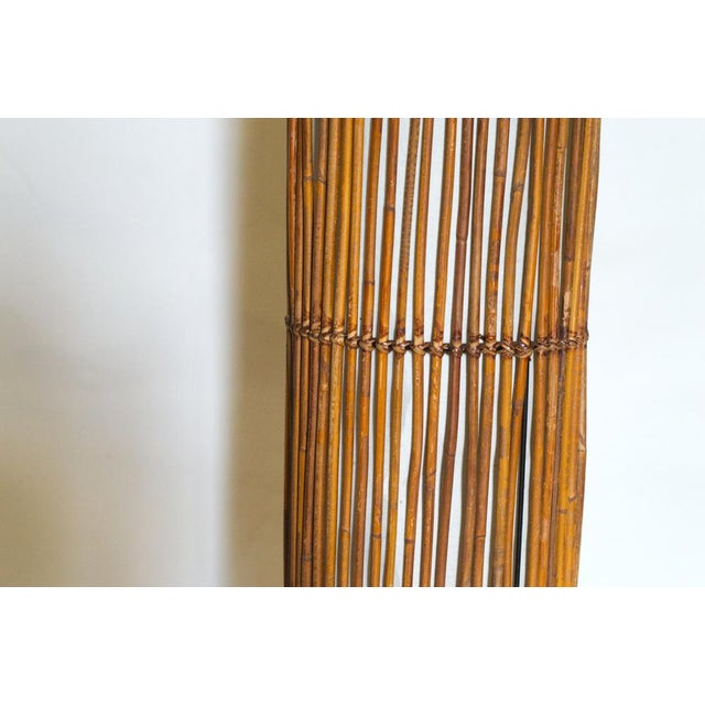 1960s Mid-Century Rattan Floor Lamp in the style of Louis Sognot, 1960s For Sale - Image 5 of 14
