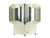 1960s Large Space Age Chrome Plated and White Painted Four-Light Table Lamp by Mario Bellini for Reggiani, 1960s For Sale - Image 5 of 11