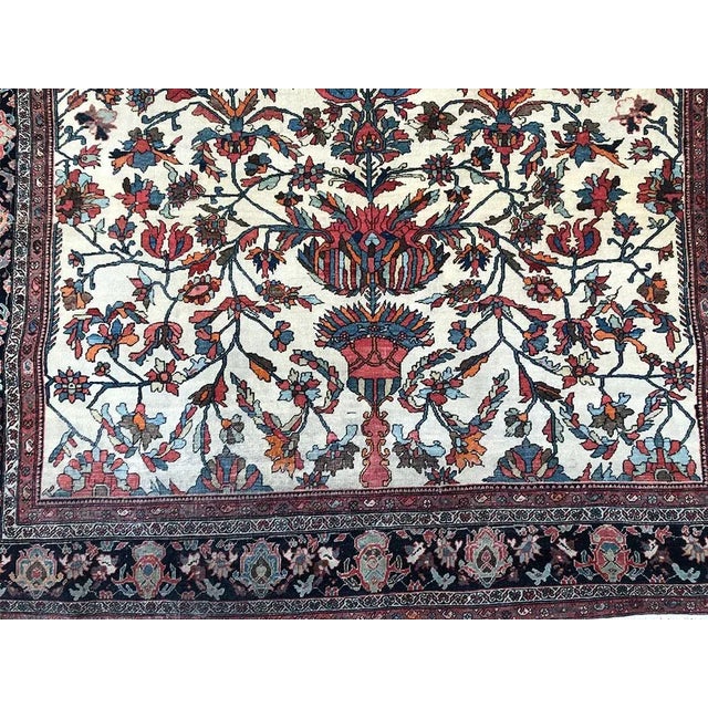 Textile Antique Genuine Persian Ferahan Sarouk Rug For Sale - Image 7 of 11