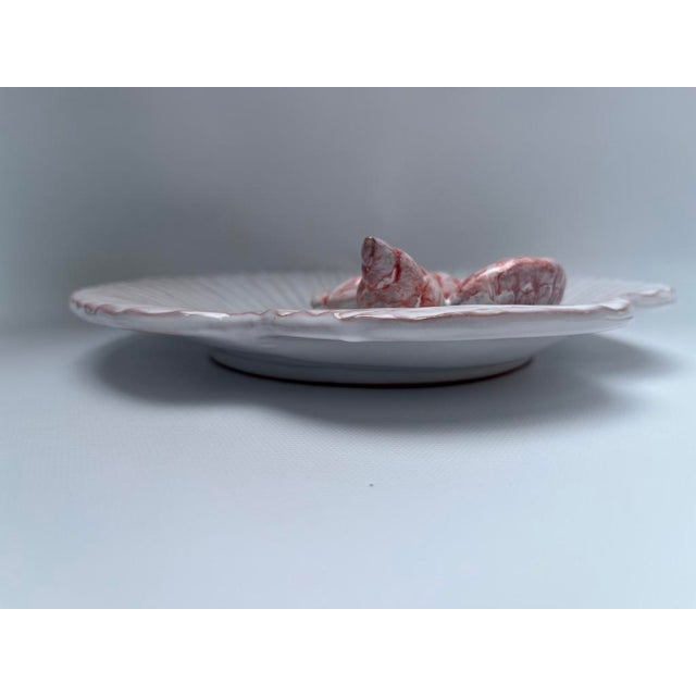 Ceramic Majolica Sea Shell Dishes a Pair For Sale - Image 7 of 8