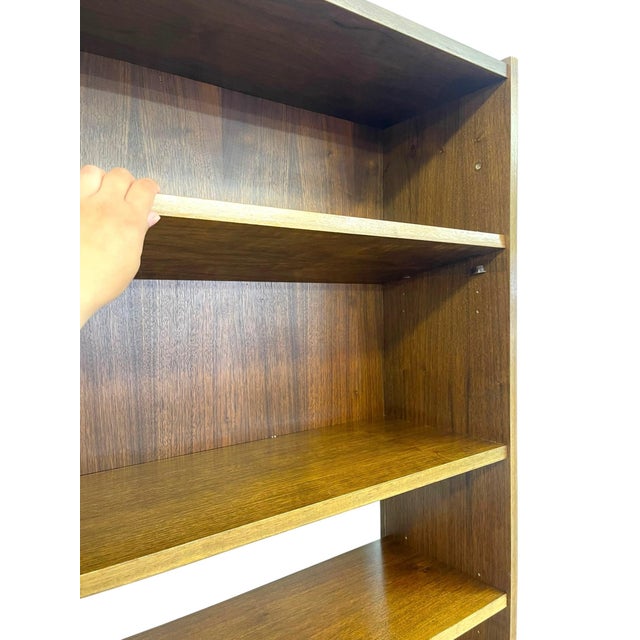 Wood Vintage Mid Century Modern Van Pelt Belgian Cabinet Bookcase Hutch. For Sale - Image 7 of 11