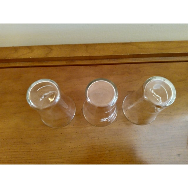 Vintage 1950's Drink Coca Cola Etched Glass With Syrup Line - Set of 3 For Sale In Saint Louis - Image 6 of 6