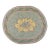 Vintage Chinese Art Deco Hand Knotted Wool Rug, 6'4'' X 7'5'' Round For Sale