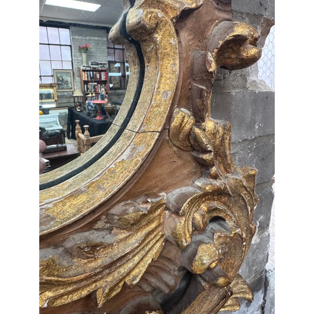 Vintage LaBarge Rococo Giltwood Mirror For Sale - Image 16 of 17