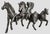 Metal Galloping Horses Wall Sculpture in Burnished Cast Aluminum For Sale - Image 7 of 8