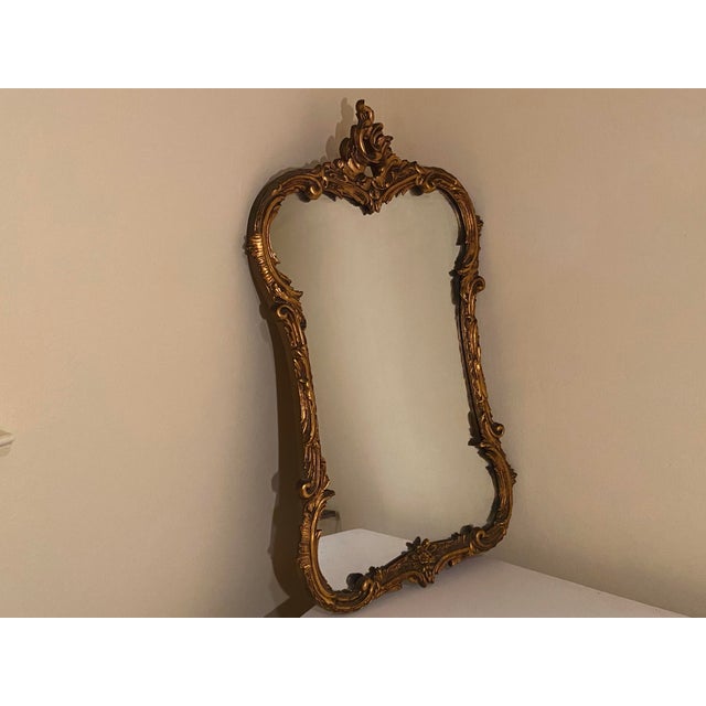 Art Deco Antique Giltwood Mirror For Sale - Image 3 of 9