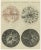 Microscopic Views of Metallic Crystal Trees: Copper, Lead, Pewter and Zinc, 1805, Paper For Sale