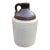 Antique Two-Tone Whiskey Moonshine Stoneware Crock Jug Design Prop 9" Tall For Sale
