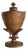 Neoclassical Empire Pedestal and Vase in Carved Fruitwood with Bird Decoration, France, Early 19th Century For Sale