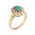 Finely detailed antique Victorian era ring (circa 1880s to 1900s) crafted in 14k yellow gold. Turquoise cabochon measures...