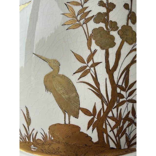 19th Century 19thC Chinoiserie Antique Davenport Porcelain Staffordshire Aesthetic Movement Covered Jar For Sale - Image 5 of 18