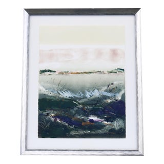 Claudia Mengel Original Signed Abstract Landscape Acrylic Painting One-of-a-Kind For Sale