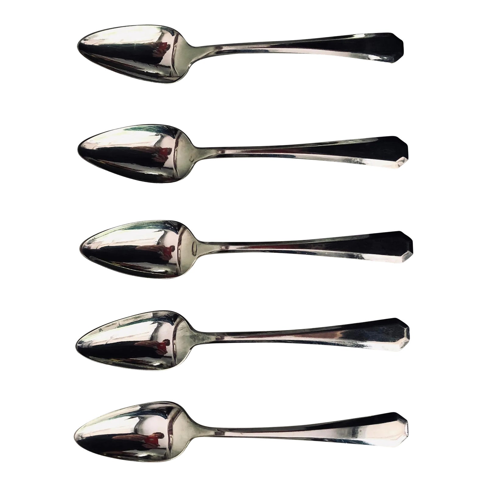 1917 Wm Rogers Silverplate Lincoln Pattern Ice Cream / Fruit Spoons ...