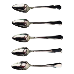 1917 Wm Rogers Silverplate Lincoln Pattern Ice Cream / Fruit Spoons- Set of 5