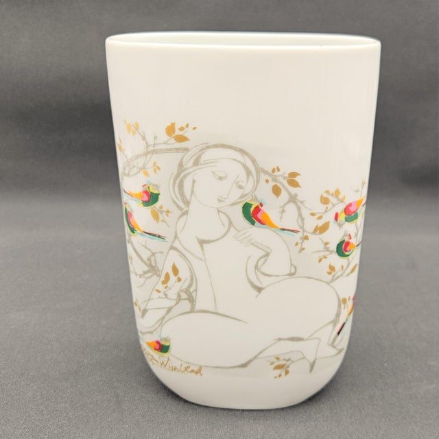 Ceramic Porcelain Vase by Bjørn Wiinblad for Rosenthal, 1950s For Sale - Image 7 of 7