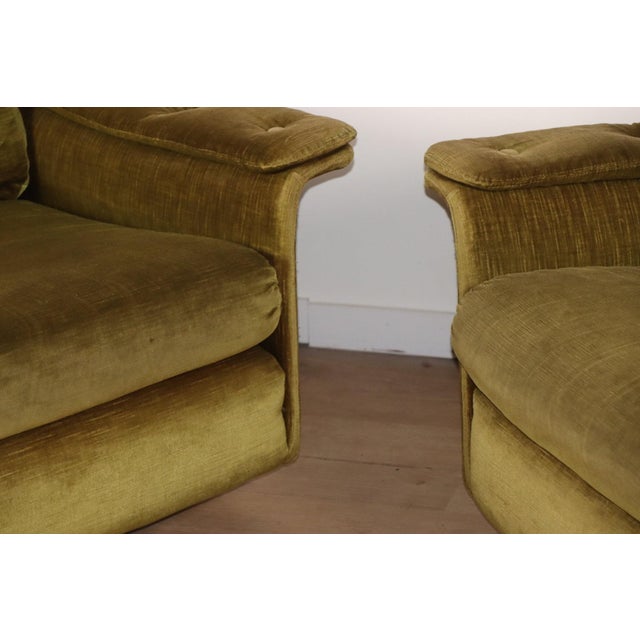 Vintage Velvet Armchairs, 1960s, Set of 2 For Sale - Image 17 of 18