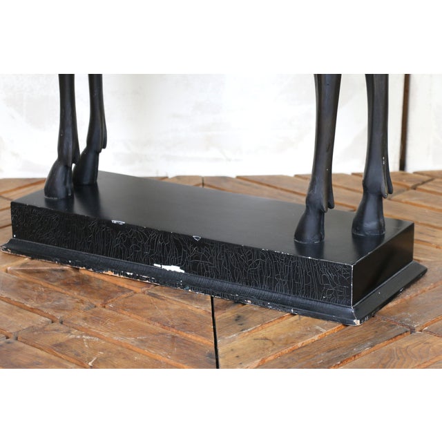 1980s Vintage Deer Figurative Sculpture, Bronze-Finish Fiberglass For Sale - Image 9 of 18