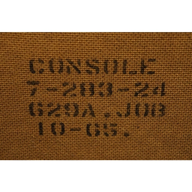 Davis Cabinet Co. Solid Walnut Italian Provincial 34" Accent Console Cabinet 7-283-24 For Sale - Image 12 of 13