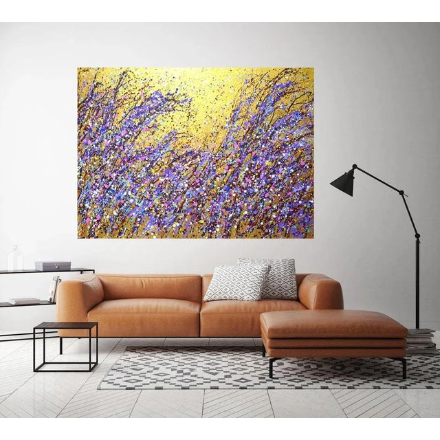 Gold Magic Field 6.Modern Original Hand Painting For Sale - Image 8 of 10