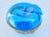 Blue French Blue Glass Apple Trinket Box Circa 1930s For Sale - Image 8 of 8