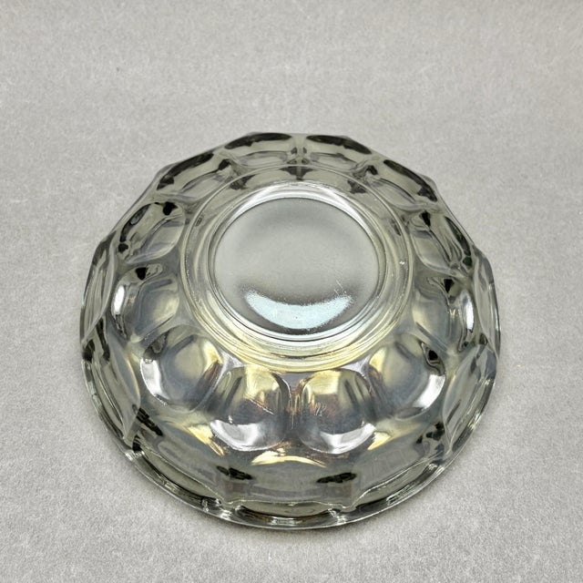 Glass Vintage Federal Glass “Colonial Yorktown” Smoke Carnival Glass Bowl For Sale - Image 7 of 7