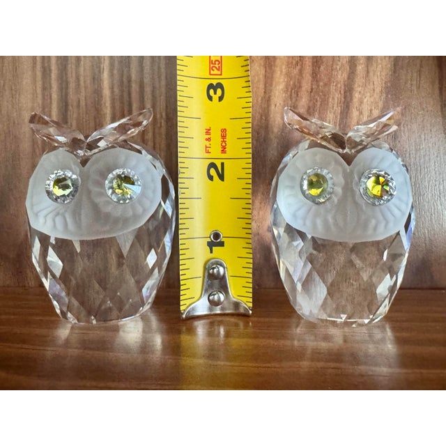 Swarovski Crystal “Woodland Friends” Owls (Set of 2) For Sale - Image 9 of 12