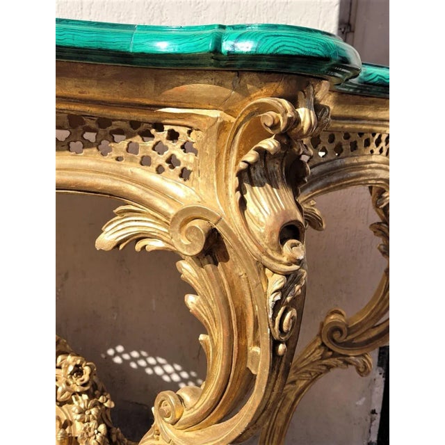 Doré Wood Rock Console Table by Valerian Rybar, 20th Century For Sale - Image 9 of 17