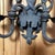 2010s Old World European Design Handforged Double Candle Wall Sconce. For Sale - Image 5 of 12