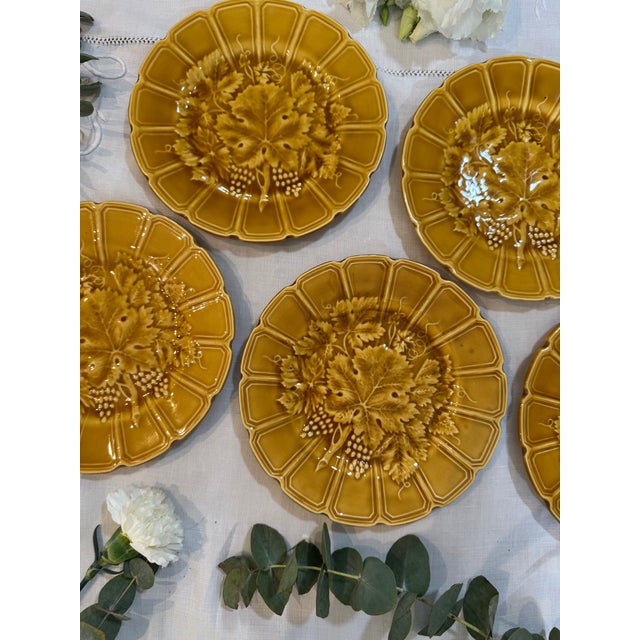 Dessert Plates from Sarreguemines, Set of 5 For Sale - Image 4 of 5